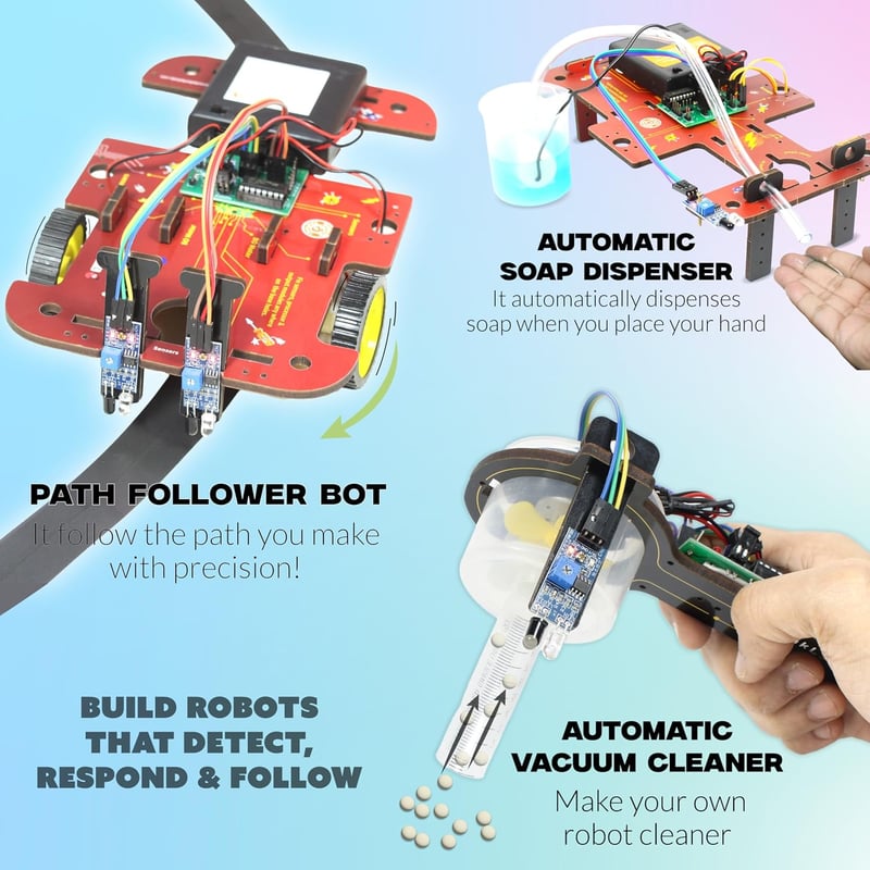STEM Robotics Kit for Kids 8-12 - 40-in-1 DIY Projects