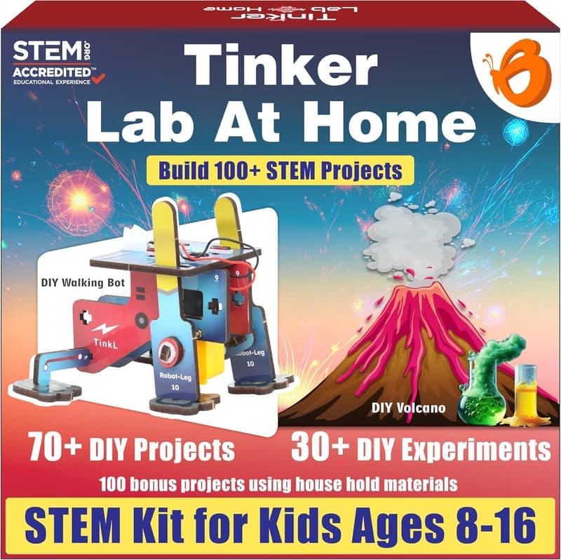STEM Projects Kit for Kids Age 12-14 | 200+ Engineering Experiments