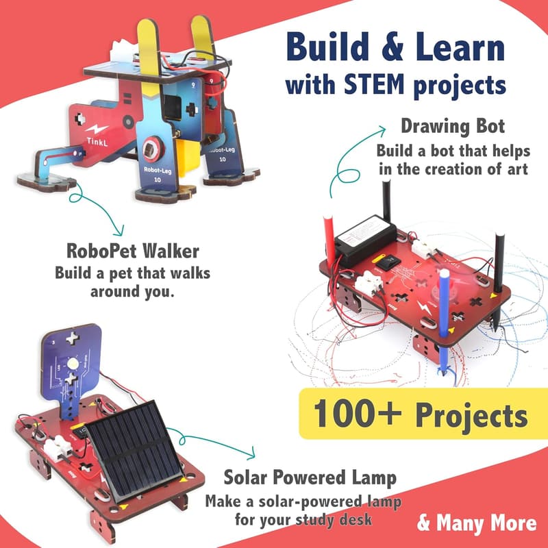 STEM Projects Kit for Kids Age 12-14 | 200+ Engineering Experiments