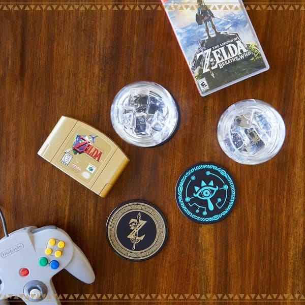 The Legend of Zelda Metal Drink Coasters, Set of 4