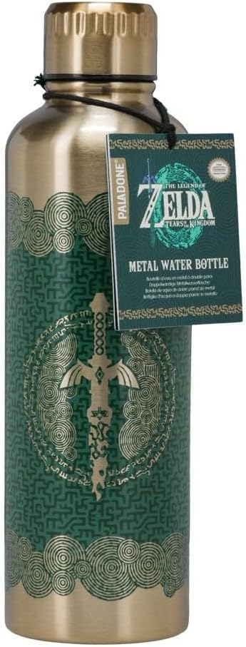 Zelda Metal Water Bottle - Official Licensed Gamer Accessory