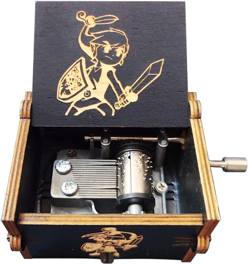 Valentine's Day Zelda Music Box - Wooden Hand Crank Toy