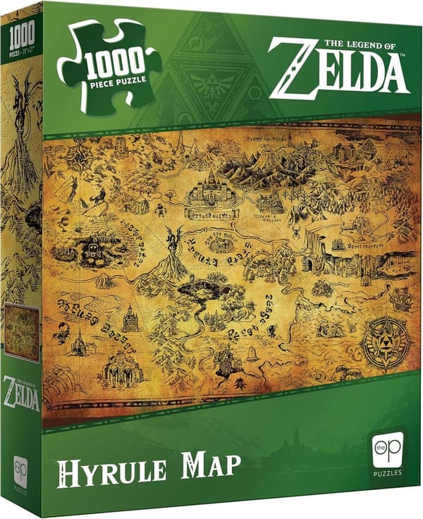 Legend of Zelda Hyrule Map 1,000-Piece Jigsaw Puzzle
