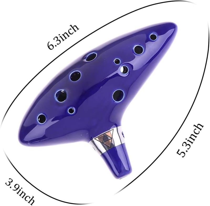 Zelda Ocarina of Time 12 Hole Instrument Set with Stand & Bag