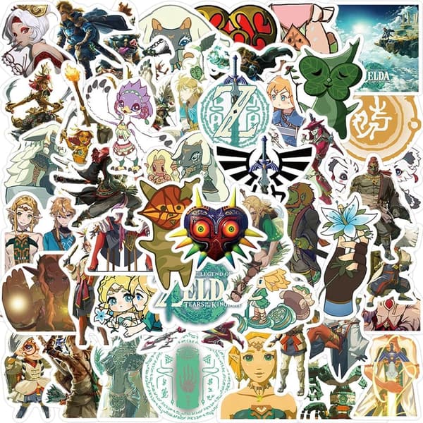 Zelda: Tears of the Kingdom 50 Pcs Vinyl Stickers Set