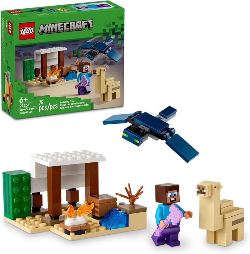 LEGO Minecraft Steve's Desert Expedition Building Set for Kids