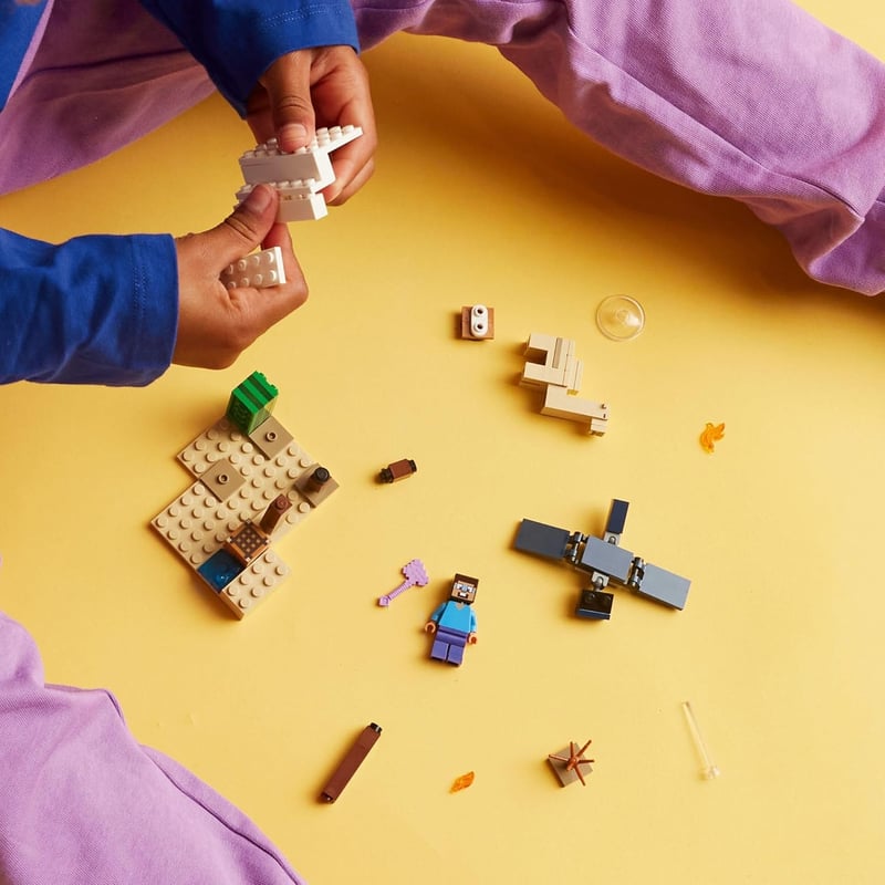 LEGO Minecraft Steve's Desert Expedition Building Set for Kids