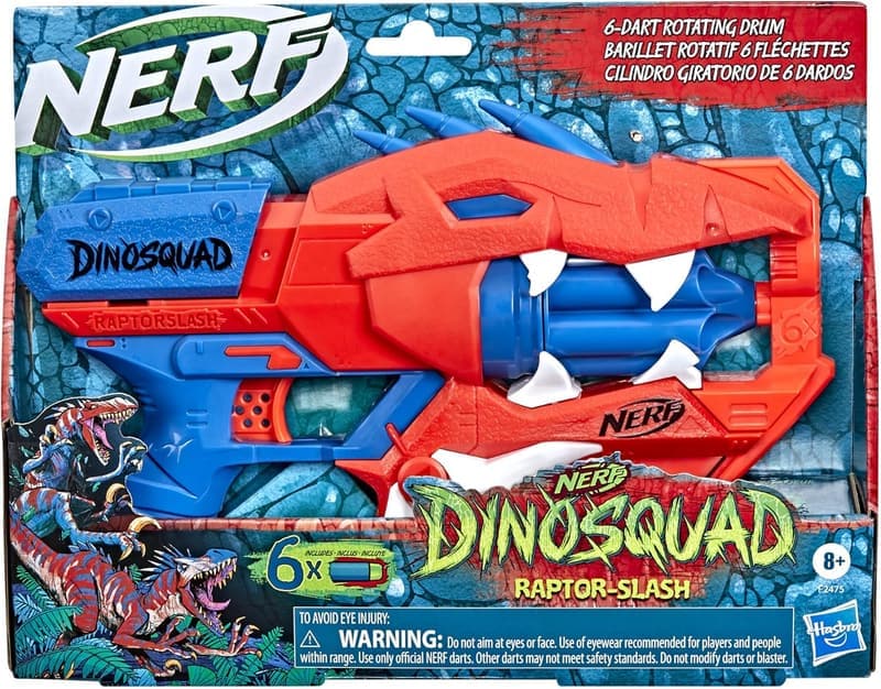 DinoSquad Raptor-Slash Dart Blaster with 6-Dart Drum