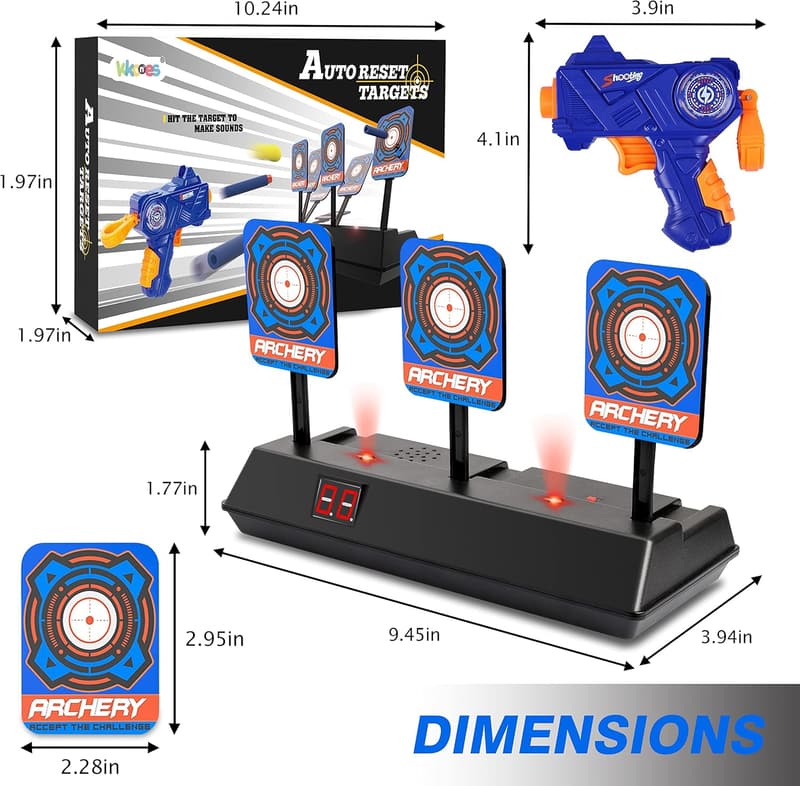Nerf Gun Shooting Digital Target with Auto Reset Feature