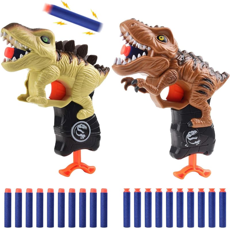 Dinosaur Blaster Toy Set for Toddlers – Soft Foam Darts