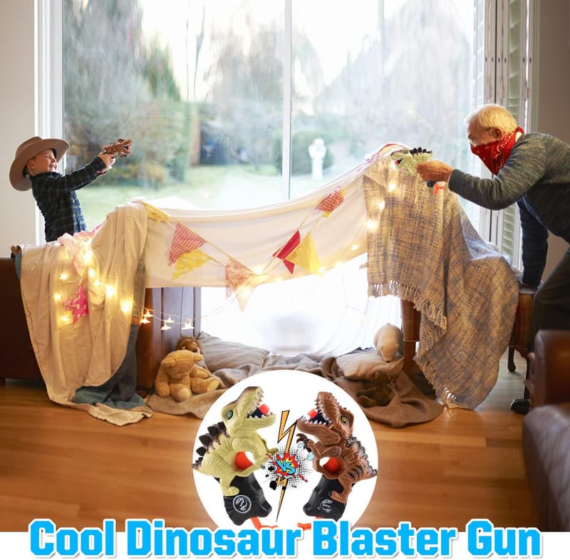 Dinosaur Blaster Toy Set for Toddlers – Soft Foam Darts