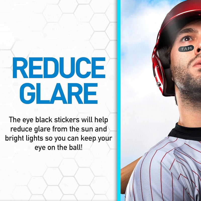 Customizable Eye Black Stickers for Kids - 24 Pairs