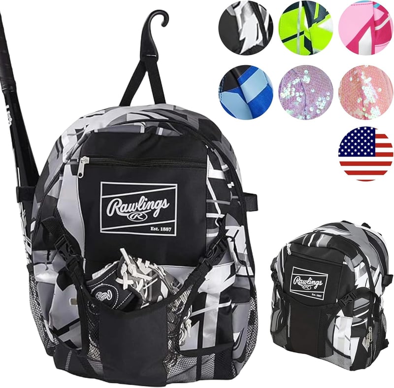 Youth Baseball/Softball Backpack Bag - Rawlings REMIX