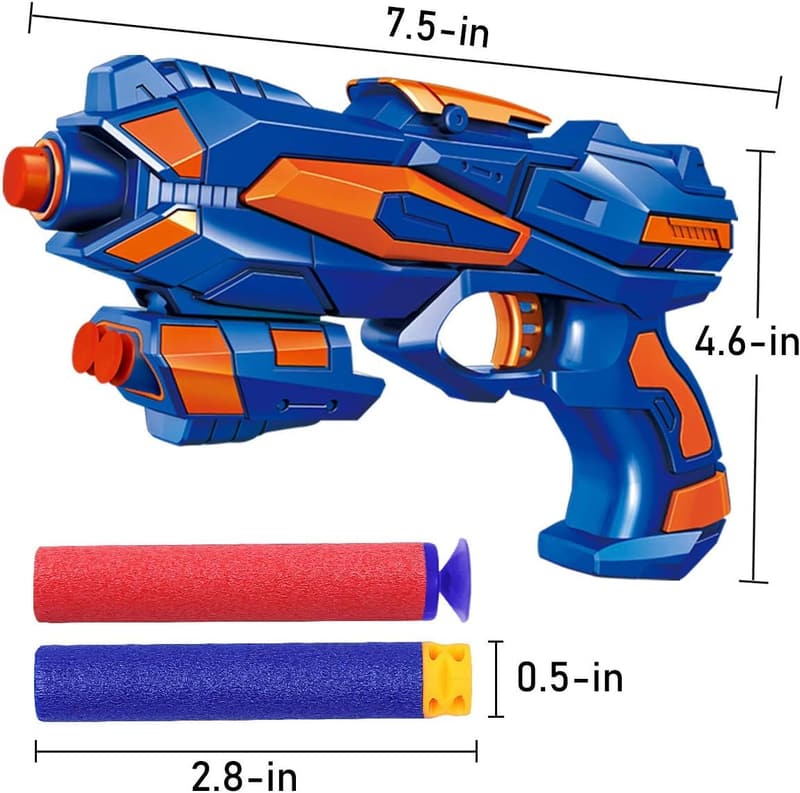 Blaster Guns Set with 80 Foam Darts - Perfect Birthday Toy for Kids