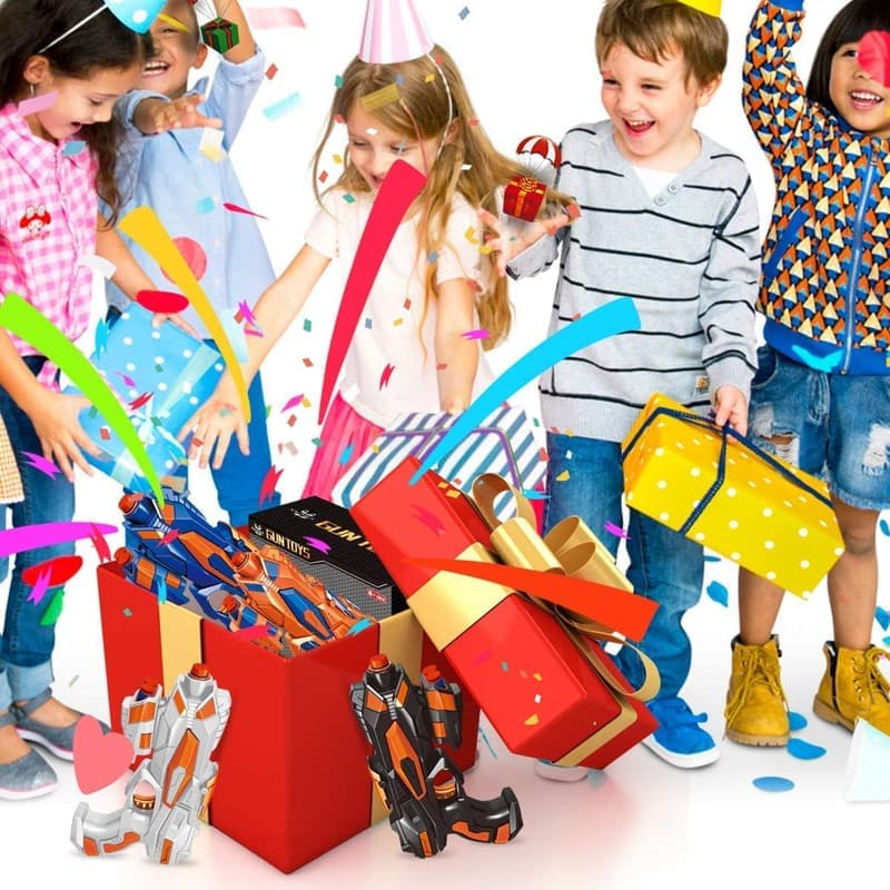 Blaster Guns Set with 80 Foam Darts - Perfect Birthday Toy for Kids