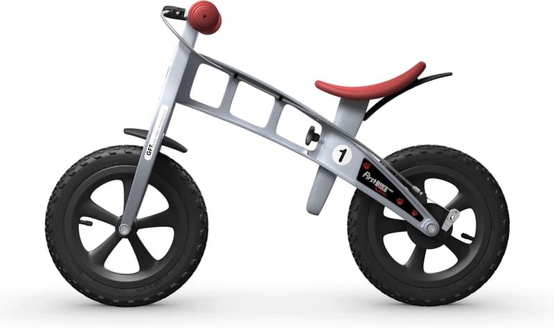 Kids' Cross Balance Bike with Brake - Silver for Ages 2-5