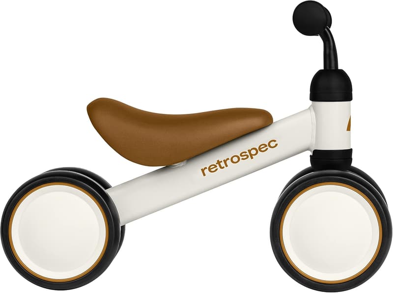 Toddler Balance Bike for Ages 12-24 Months - 4-Wheel Ride-On Toy