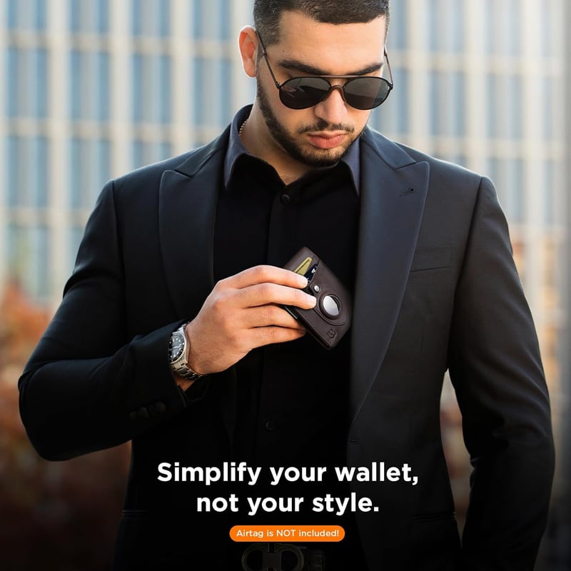 Slim RFID-Blocking Money Clip Wallet for Men