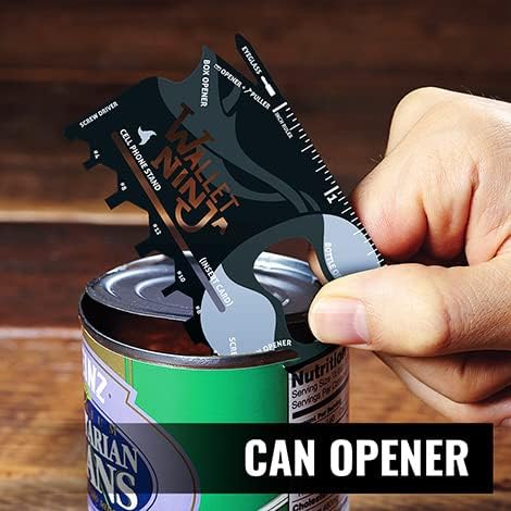 18-in-1 Wallet Ninja Multitool Card – Black Multi-Tool