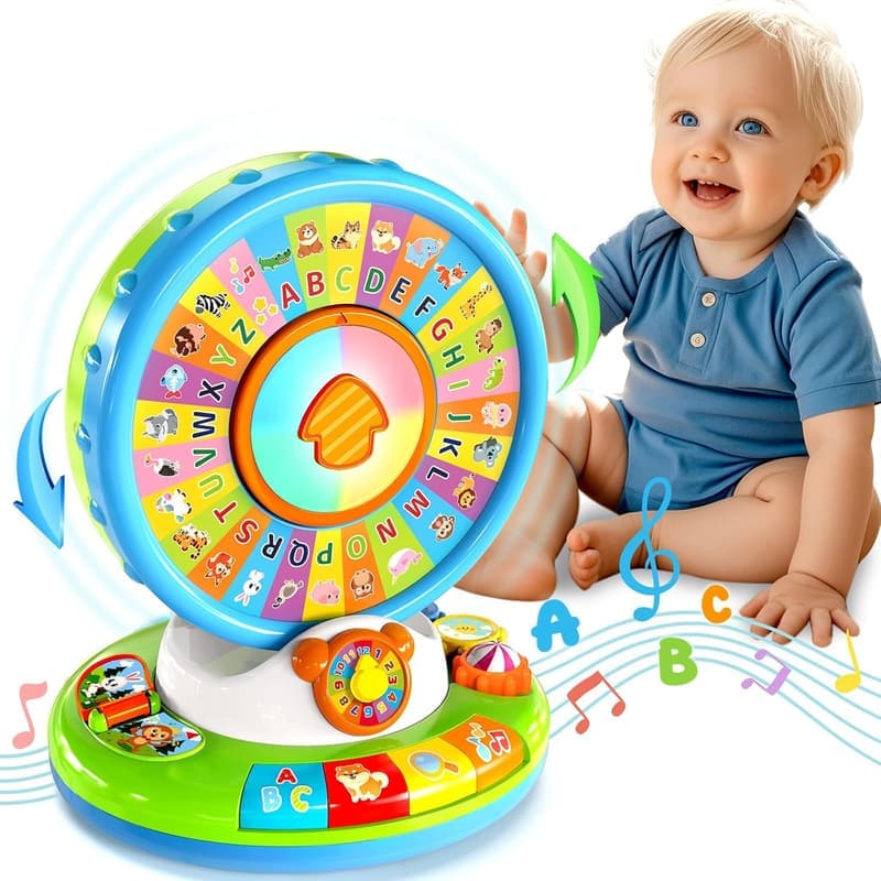 Musical Spin & Sing Alphabet Zoo – Educational Toy for Toddlers