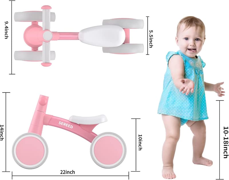 Balance Bike for Toddlers 12-24 Months - First Birthday Gift