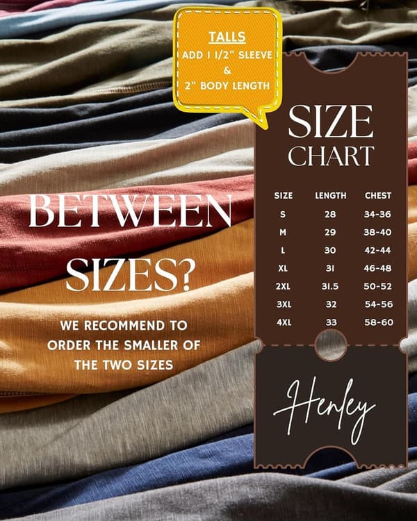 Men's Long Sleeve Flex Henley Shirt