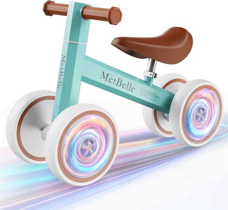 Colorful Baby Balance Bike for 1-Year-Olds, 10-24 Months