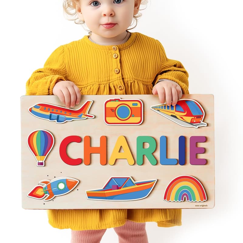 Montessori Busy Board - Wooden Sensory Toy for Toddlers