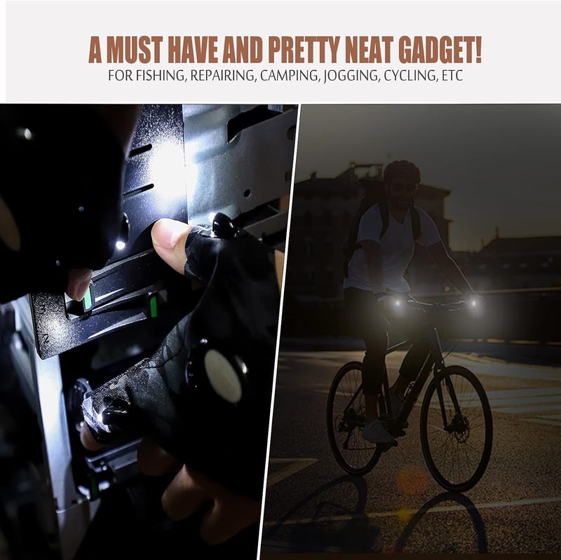 Hands-Free LED Flashlight Gloves for Dad - Perfect Father's Day Gift