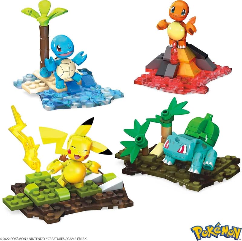 Kanto Region Pokémon Building Set with 130 Pieces for Kids
