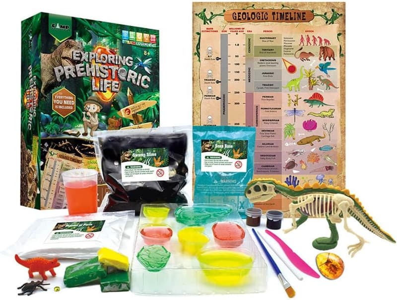 Creative Dinosaur STEM Activity Kit with Slime & Soap Making