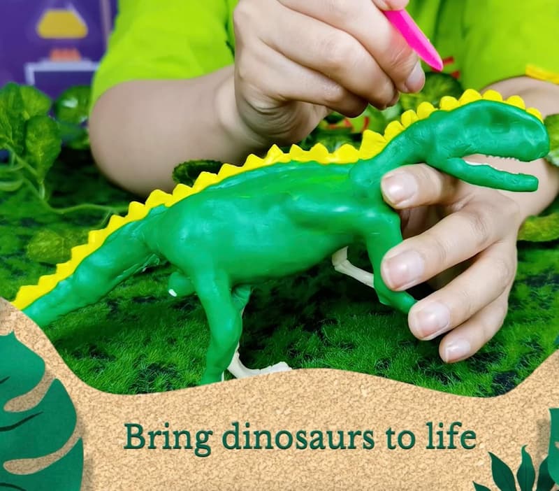 Creative Dinosaur STEM Activity Kit with Slime & Soap Making