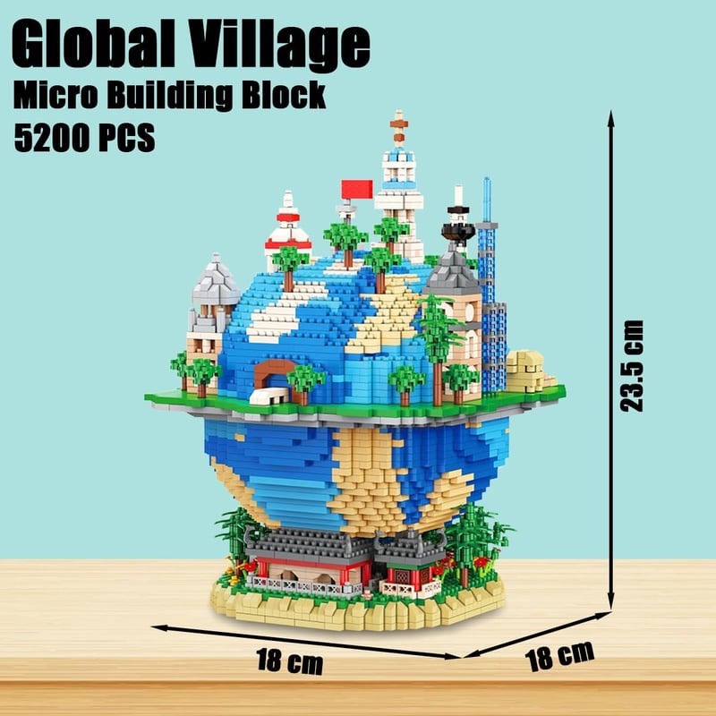 Global Village Architecture Building Blocks Set (5200 Pieces)