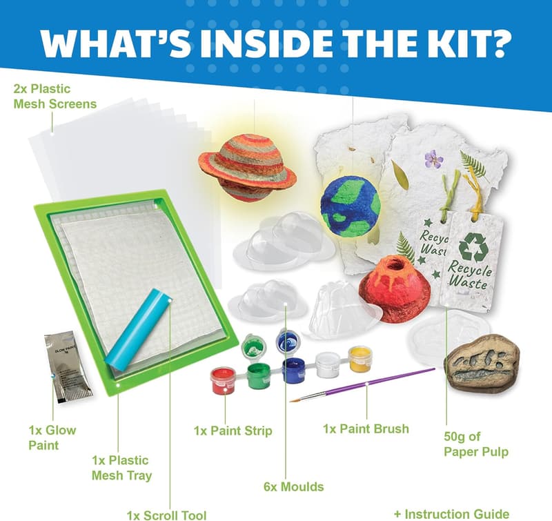 DIY Paper Making Kit for Kids - Eco-Friendly Craft Set