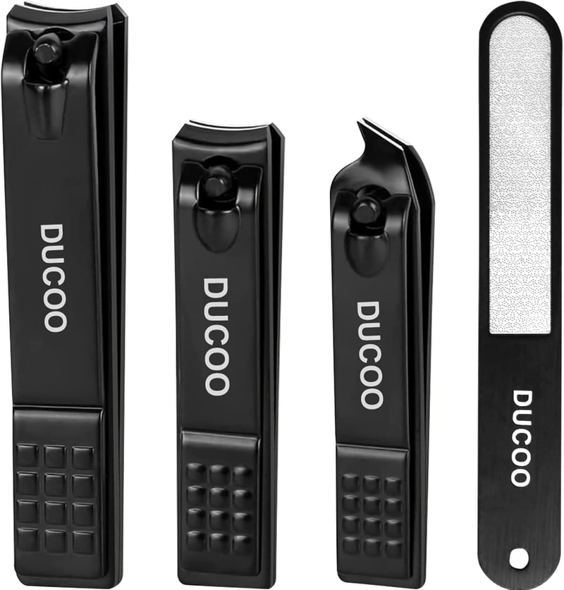 4 PCS Stainless Steel Nail Clipper Set for Men & Women