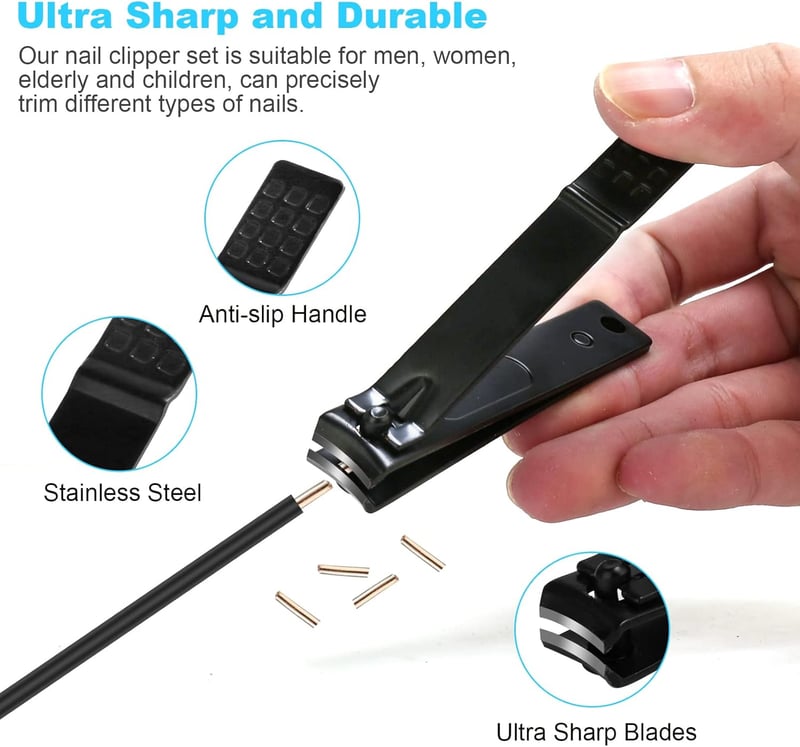 4 PCS Stainless Steel Nail Clipper Set for Men & Women
