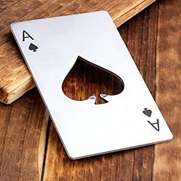 Stainless Steel Credit Card Size Bottle Openers (2 pcs)