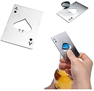Stainless Steel Credit Card Size Bottle Openers (2 pcs)