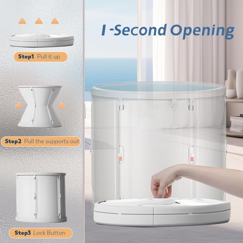 Folding Portable Bathtub for Athletes – Cold Plunge & Hot Bath