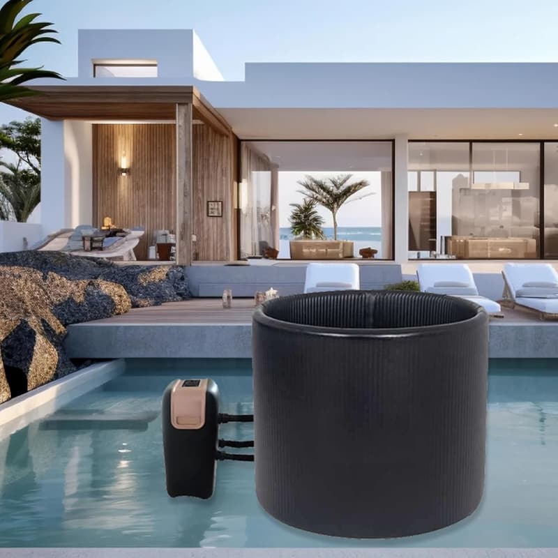Portable Inflatable Hot Tub Spa with Insulated Cover