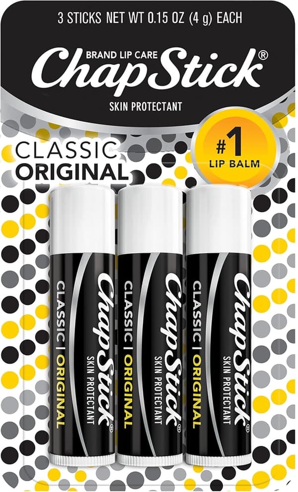 Classic Lip Balm Tubes - 0.15 Oz (Pack of 3)