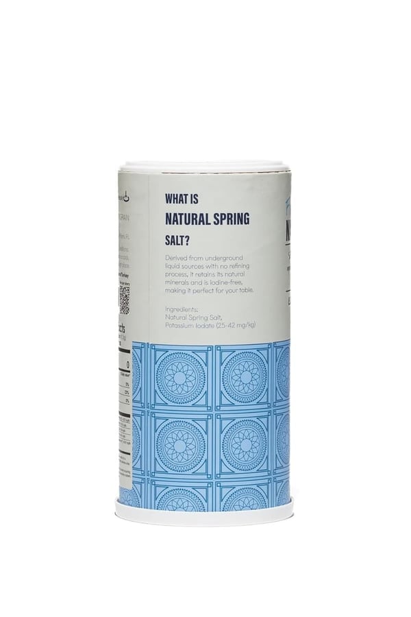 Natural Spring Salt Shaker - 26.4oz Pure Mineral, Kosher Certified