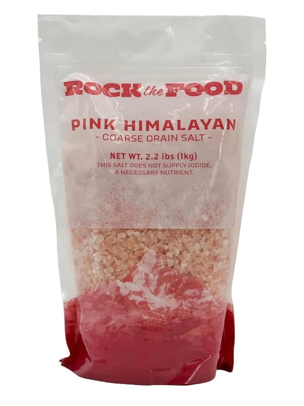 Pink Himalayan Salt Bulk, 2.2 lb Coarse Grain, 100% Natural