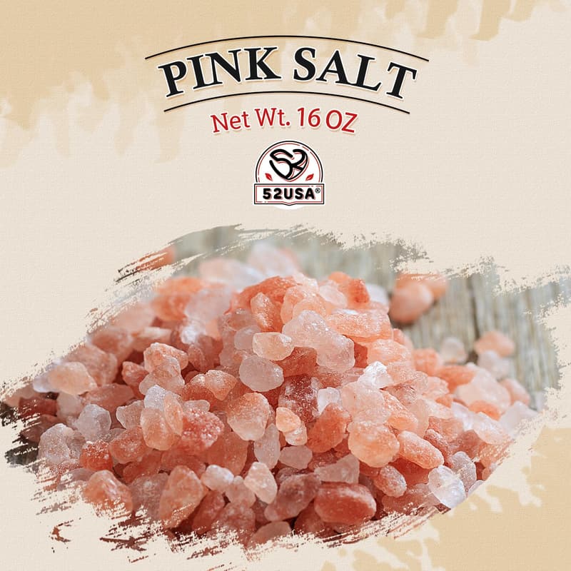 Himalayan Pink Salt Coarse Grain 1 lb - Kosher & Additive-Free
