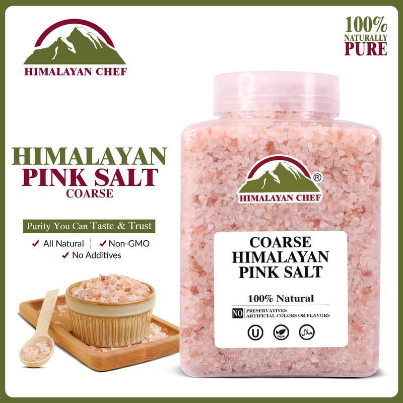 Coarse Pink Himalayan Salt - 5 lbs Refill Jar