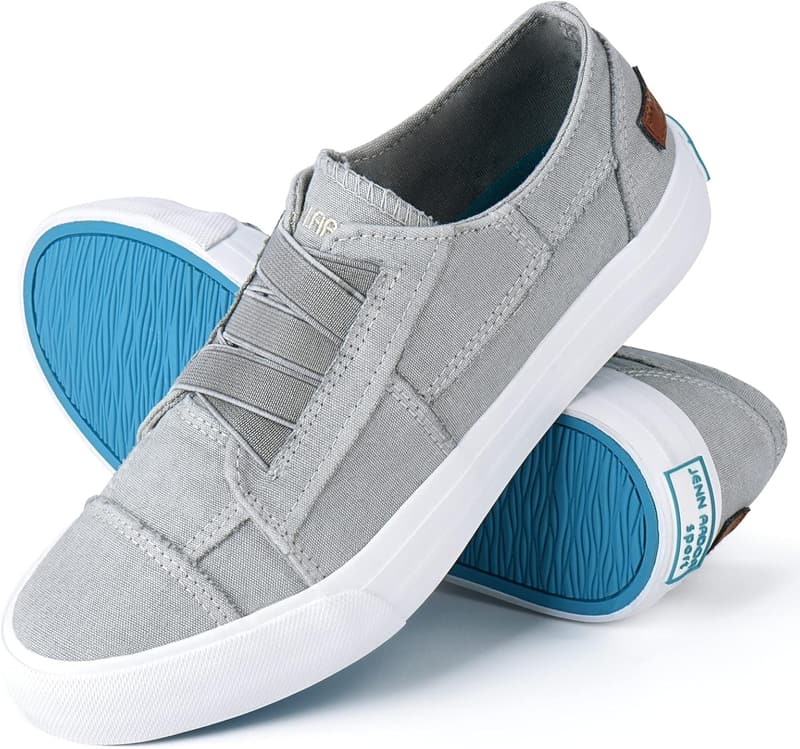 Stylish Women's Slip-On Canvas Sneakers for Casual Walks