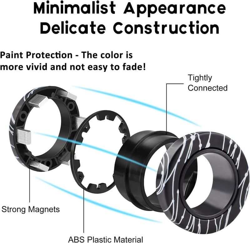 Magnetic Fidget Ring Set for Stress Relief - Gifts for Kids 8+