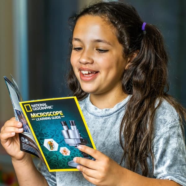 Kids Microscope Science Kit with 10 Slides for Ages 8-12