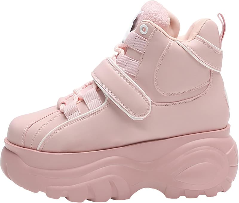 Goth Punk Women's Lace-Up Platform Sneakers