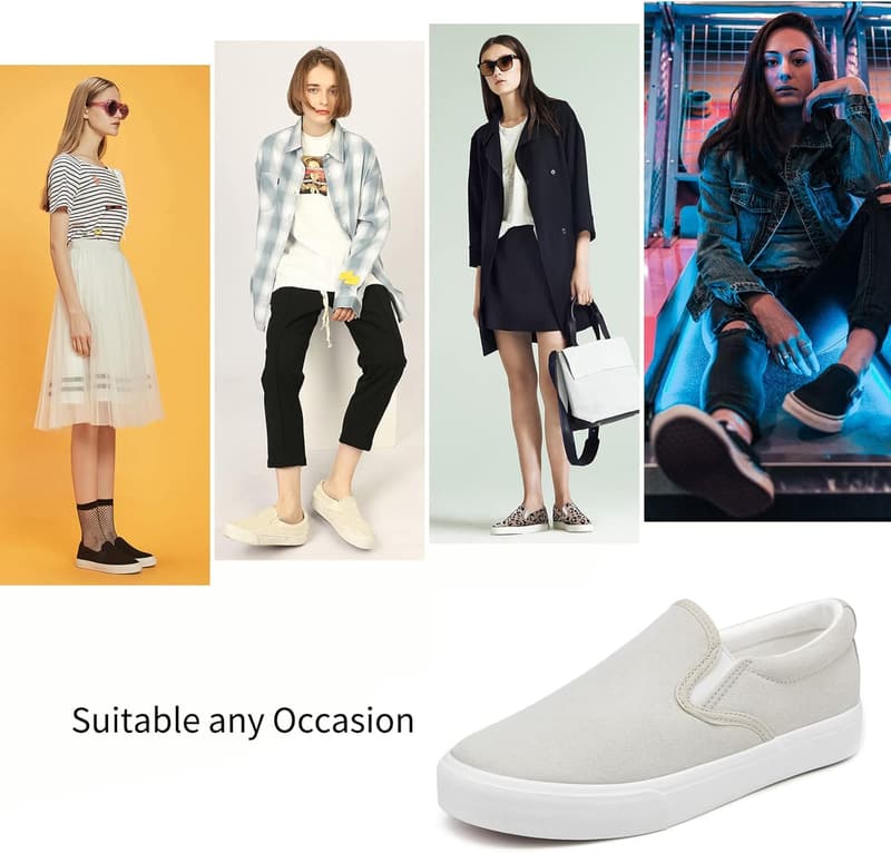 Casual Women's Non-Slip Canvas Slip-On Sneakers